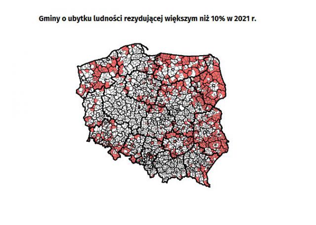 Lubelszczyzna wśród regionów o największym spadku liczby ludności. Dwie gminy w czołówce