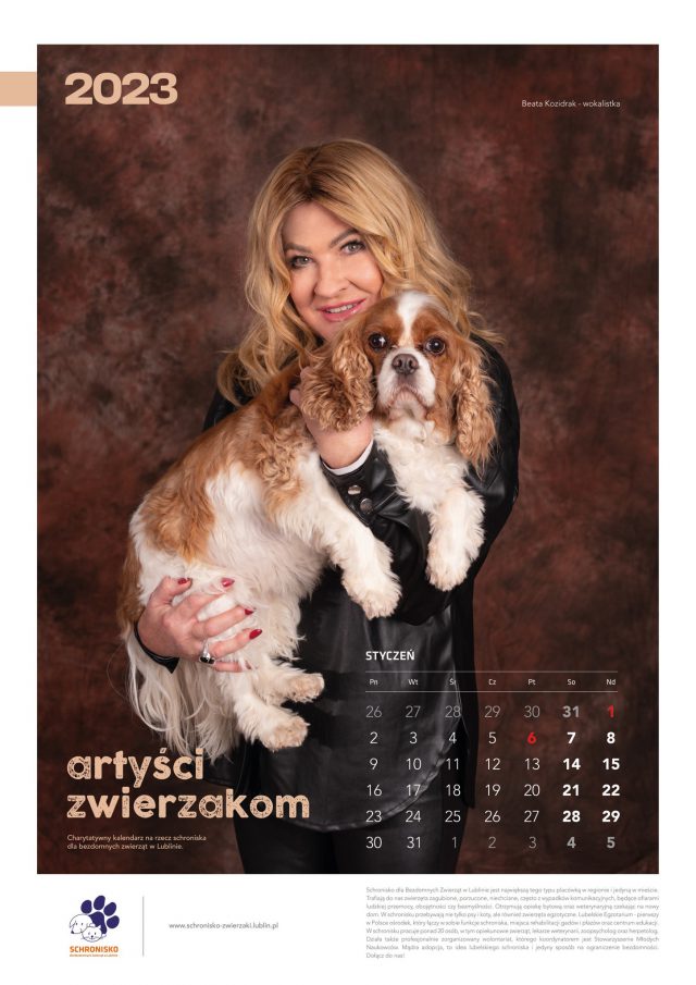 „Artyści zwierzakom”. Powstał niesamowity, charytatywny kalendarz na rzecz lubelskiego schroniska (zdjęcia)