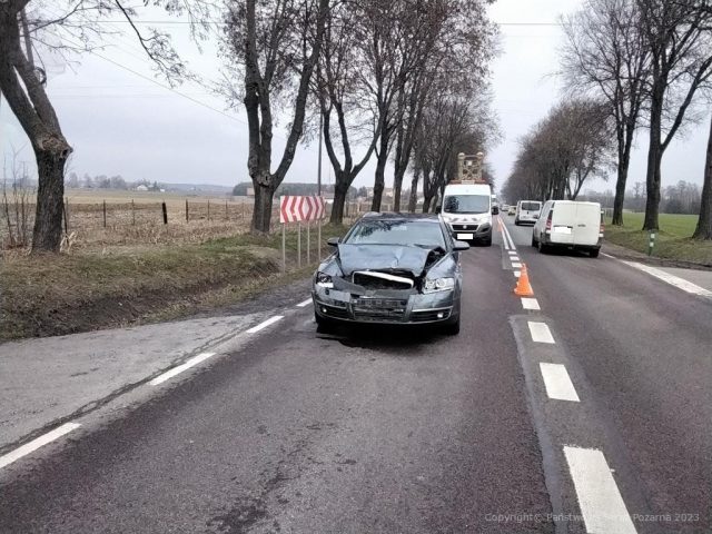 Utrudnienia w ruchu po wypadku na drodze krajowej nr 19. Jeden pas zablokowany (zdjęcia)