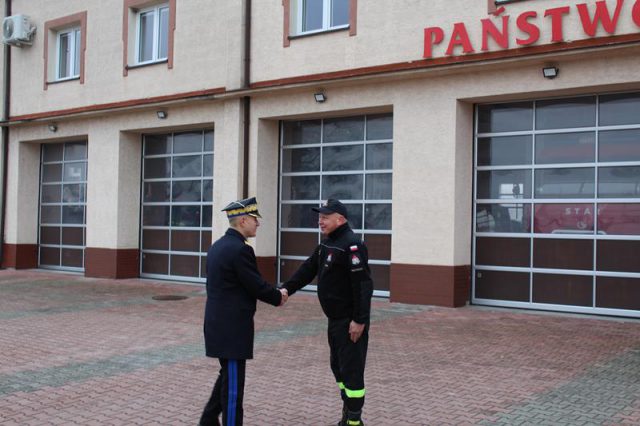 Komendant główny Państwowej Straży Pożarnej brygadier Andrzej Bartkowiak z wizytą w województwie lubelskim (zdjęcia)