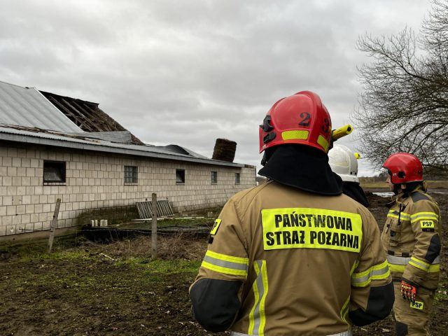 Strażacy w całym kraju interweniowali niemal 4300 razy do usuwania skutków silnego wiatru (zdjęcia)