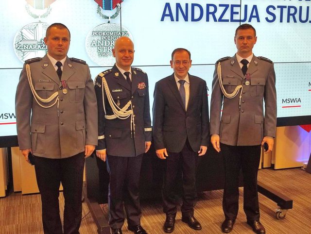 Lubelscy policjanci odznaczeni medalami im. podkomisarza Policji Andrzeja Struja (zdjęcia)