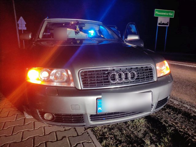 Nietrzeźwy kierowca audi wpadł koło Lublina. To 21-latek z Ukrainy (zdjęcia)