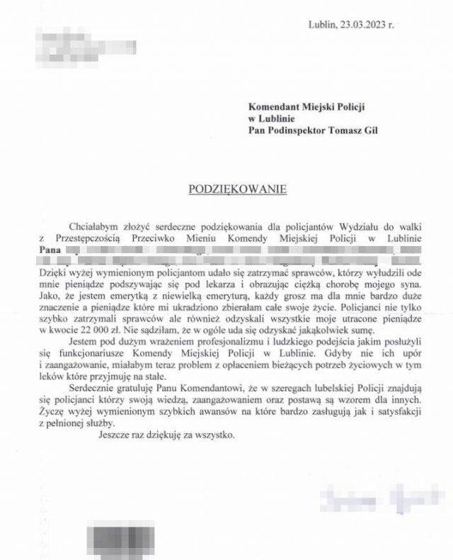 Policjanci z Lublina odzyskali ponad 150 tys. złotych z oszustw metodą „na lekarza” (zdjęcia)