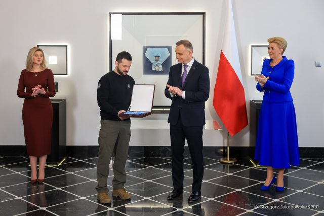 Prezydent Zełenski został odznaczony Orderem Orła Białego (wideo, zdjęcia)