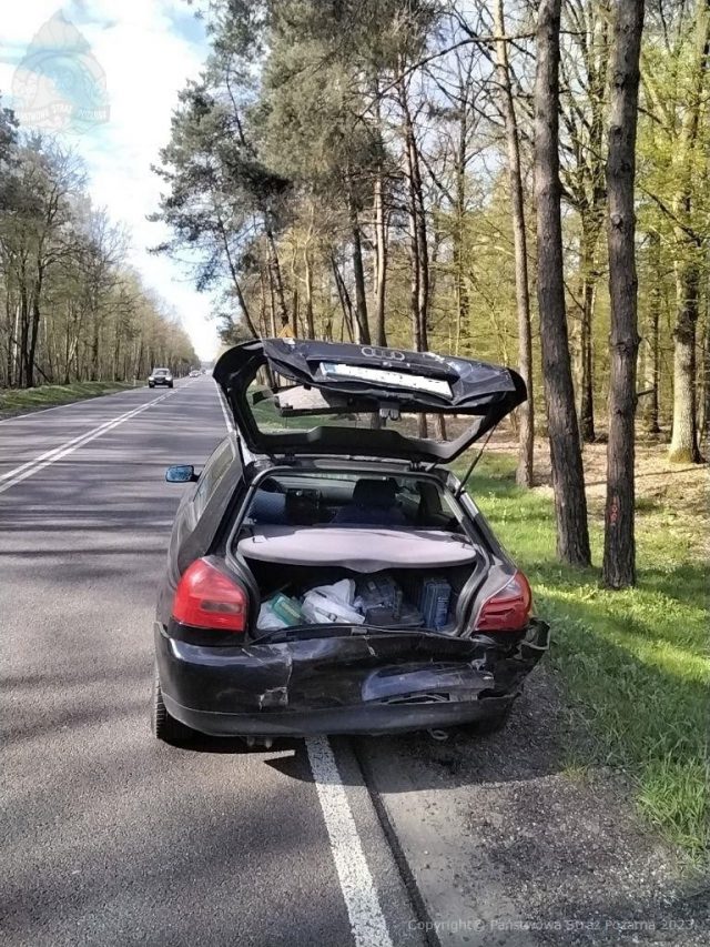 Wypadek na drodze krajowej nr 19. Utrudnienia w ruchu na trasie Kock – Radzyń Podlaski (zdjęcia)
