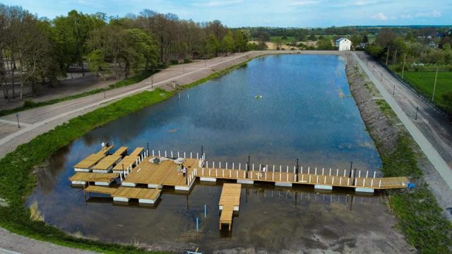 Zabytkowy park oraz zalew zmieniają swoje oblicze. Kompleksowa rewitalizacja dobiega końca (zdjęcia)