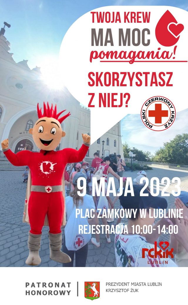 „Podaruj Cenną Krew” na Placu Zamkowym w Lublinie