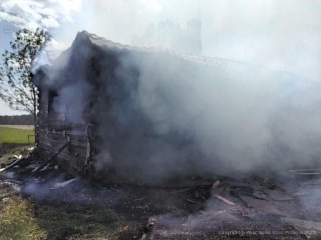 Sześć zastępów straży pożarnej walczyło z ogniem. Pożar objął budynek mieszkalny (zdjęcia)