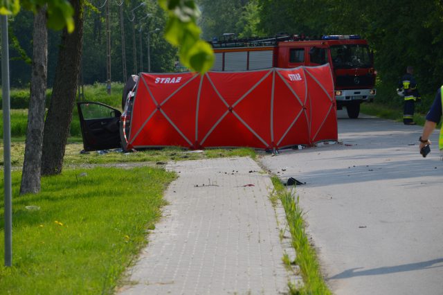 Tragiczny wypadek na lokalnej drodze. Podróżujące jednośladem małżeństwo zginęło na miejscu (zdjęcia)