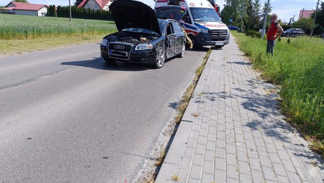 Popołudniowe zderzenie dwóch pojazdów na trasie Lublin – Bychawa (zdjęcia)