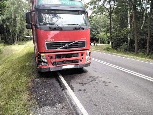 Po wypadku utrudnienia w ruchu na trasie Kock – Radzyń Podlaski. Jeden pas zablokowany (zdjęcia)