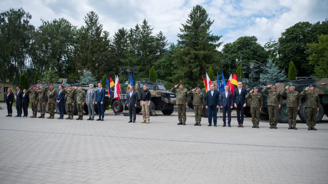 Ministrowie obrony Polski i Niemiec spotkali się w Zamościu. Rozmawiali o bezpieczeństwie regionu (zdjęcia)