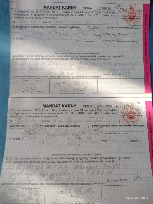 Złamali przepisy, dostali wysokie mandaty. Jeden z kierujących miał słoiczek z marihuaną (zdjęcia)