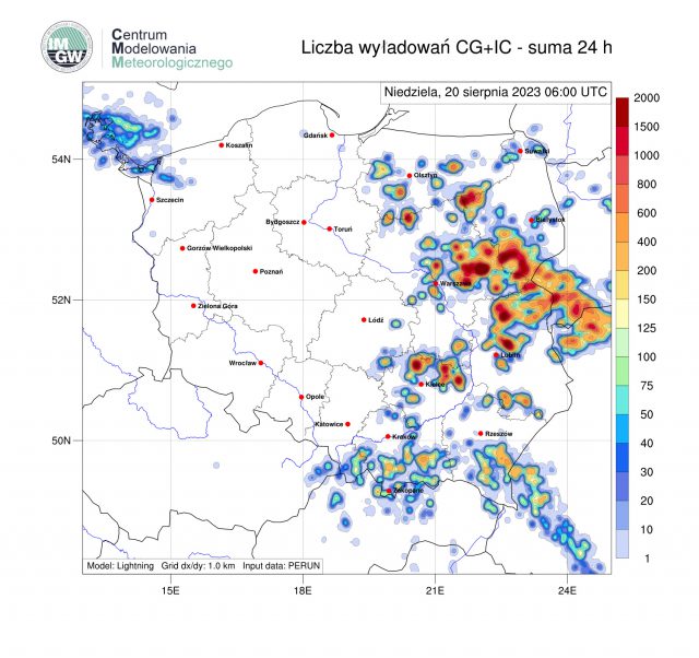 Gwałtowne burze utworzą się w niedzielę nad woj. lubelskim. Możliwe podtopienia, silny wiatr do 90 km/h i grad