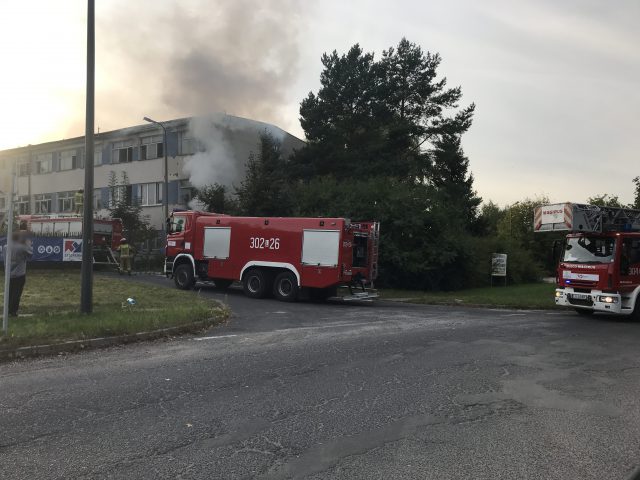 Z budynku wydobywały się płomienie. Świadkowie zaalarmowali służby ratunkowe (zdjęcia)