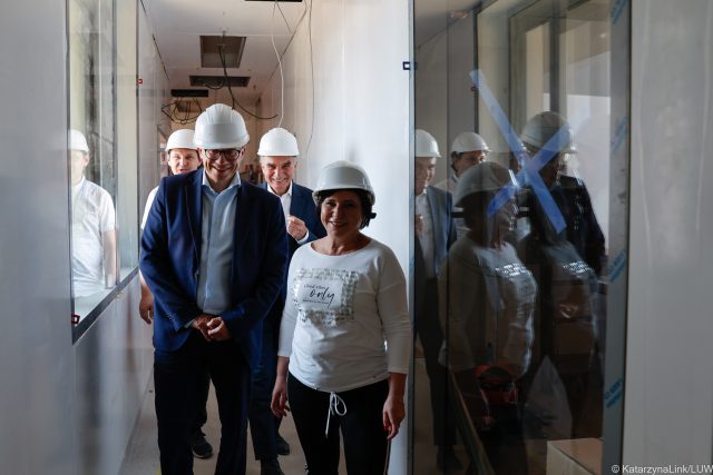 Z wizytą na budowie. Urzędnicy sprawdzali postęp prac w nowym budynku Wojewódzkiej Stacji Sanitarno-Epidemiologicznej (zdjęcia)