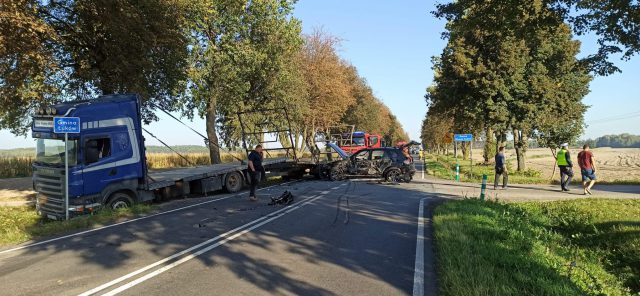 Wypadek na drodze krajowej nr 63
