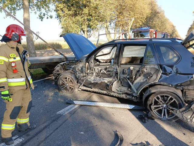 Wypadek na drodze krajowej nr 63
