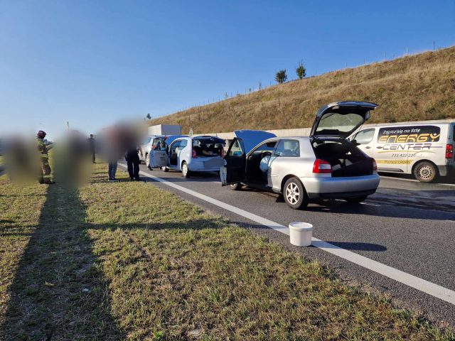 Prace drogowe na obwodnicy Lublina. Zderzyło się kilka pojazdów (zdjęcia)