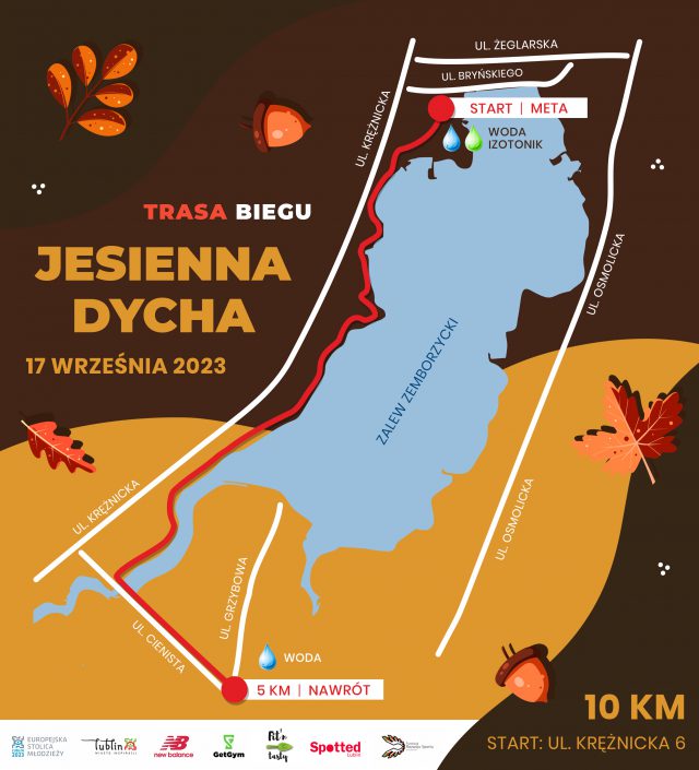 Przed nami Jesienna Dycha. Biegacze pojawią się na ścieżce rowerowej w rejonie Zalewu Zemborzyckiego