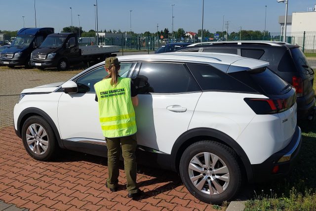 Wiózł na lawecie auto pochodzące z kradzieży. Wpadł na granicy (zdjęcia)