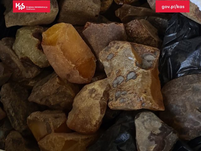 Ukryła w rożnych skrytkach w samochodzie ponad 67 kg bursztynu. Jego wartość robi wrażenie (zdjęcia)