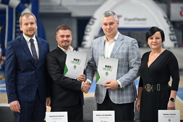 FunFloor pozostaje sponsorem tytularnym biało-zielonych. Przedłużenie i wzmocnienie współpracy z MKS Lublin (zdjęcia)