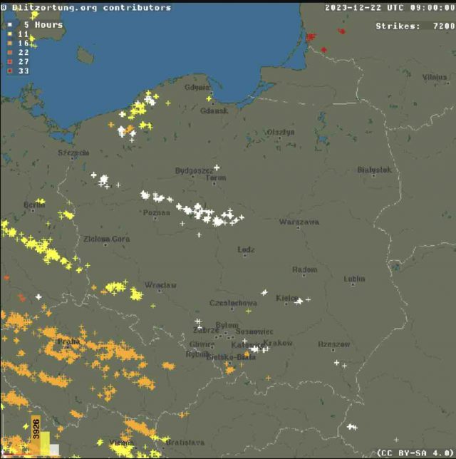 Burze śnieżne możliwe dziś w woj. lubelskim. Cyklon Zoltan przyniesie załamanie pogody w regionie