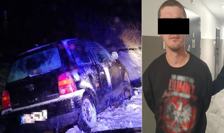 Pobił matkę i siostrę, pijany wjechał do rowu. Tymczasowy areszt za kumulację czynów (zdjęcia)