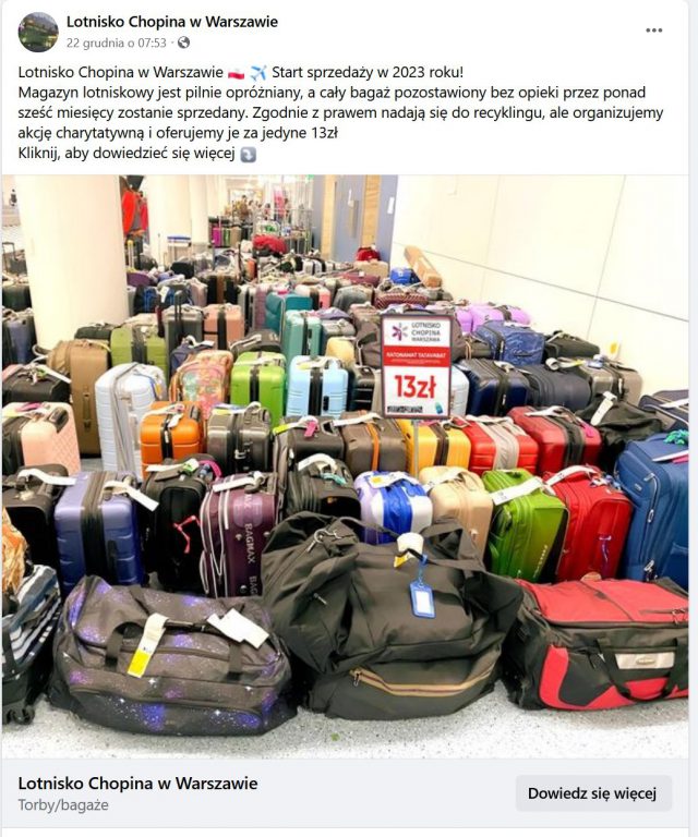 Oferują sprzedaż zgubionych bagaży na lotnisku. Nie daj się nabrać, to oszustwo! (zdjęcia)