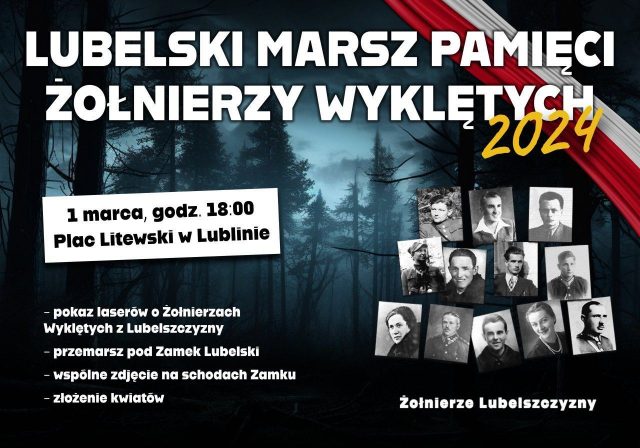 1 marca w Lublinie odbędzie się Lubelski Marsz Pamięci Żołnierzy Wyklętych