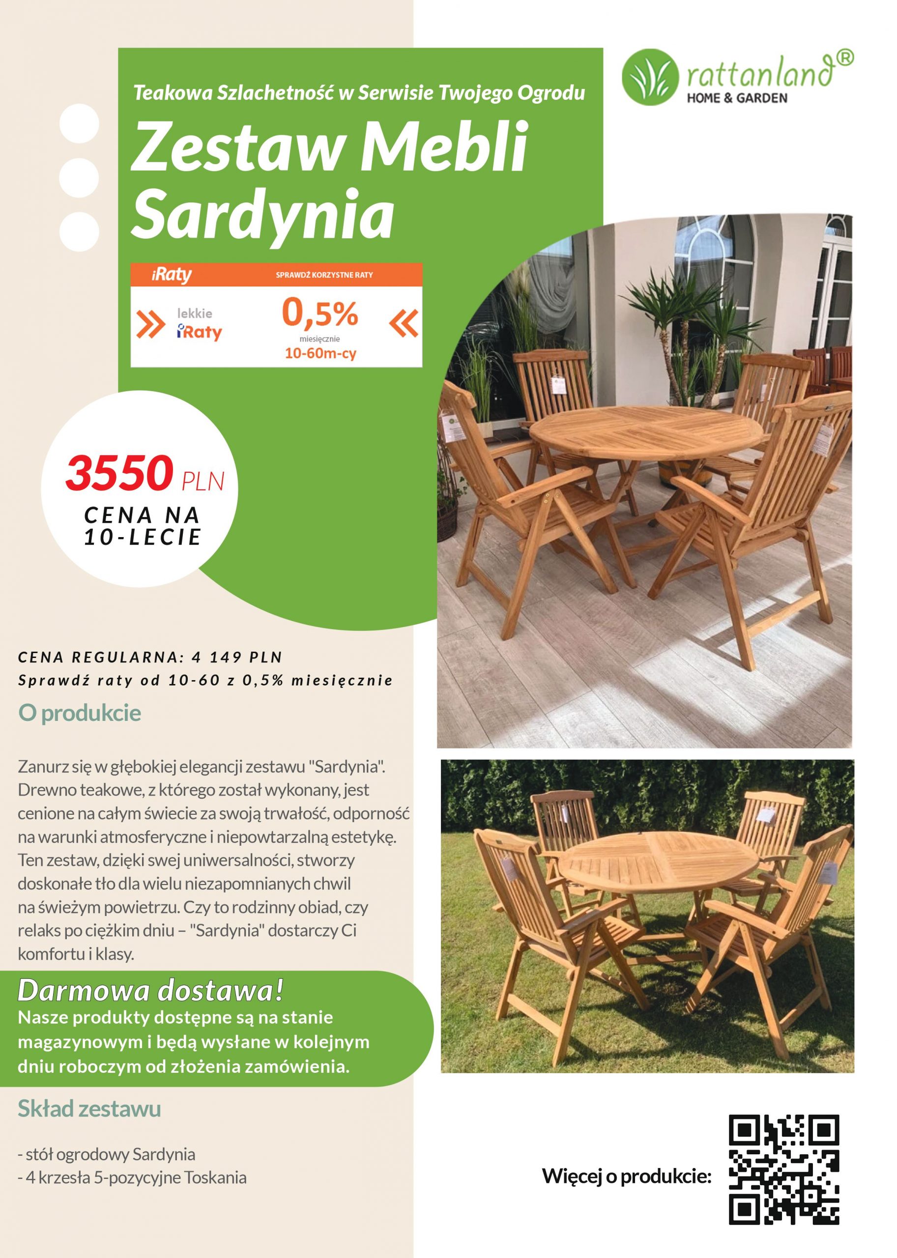 nowoczesne meble ogrodowe promocje