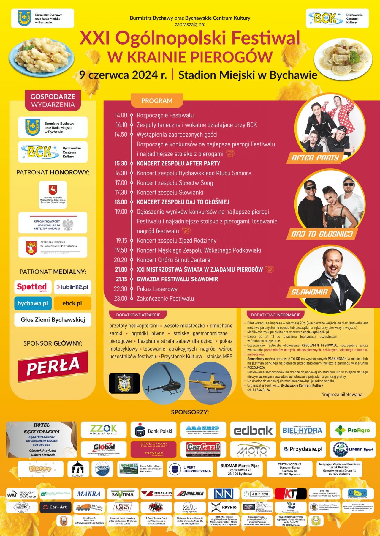 Powraca Ogólnopolski Festiwal W Krainie Pierogów. Gwiazdami imprezy będą: After Party, Daj to głośniej i Sławomir
