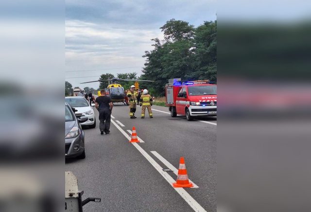 Zderzenie motocykla z samochodem osobowym. Trasa z Lublina do Chełma jest zablokowana (foto, wideo)