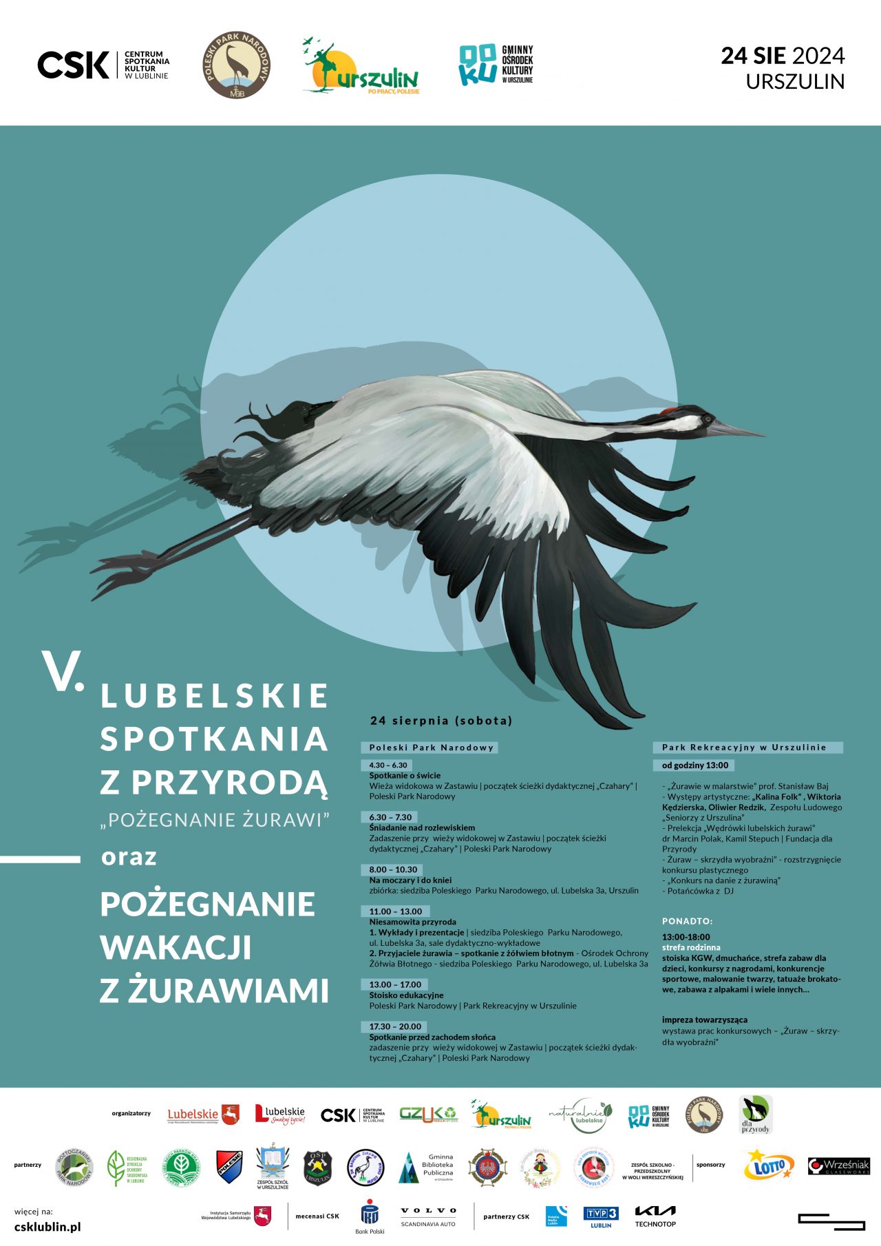 V. Lubelskie Spotkania z Przyrodą „Pożegnanie Żurawi” – Niezwykła sobota w Urszulinie