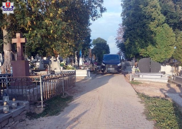 Karawanem pogrzebowym potrącił kobietę na cmentarzu. Interweniował śmigłowiec LPR (zdjęcia)