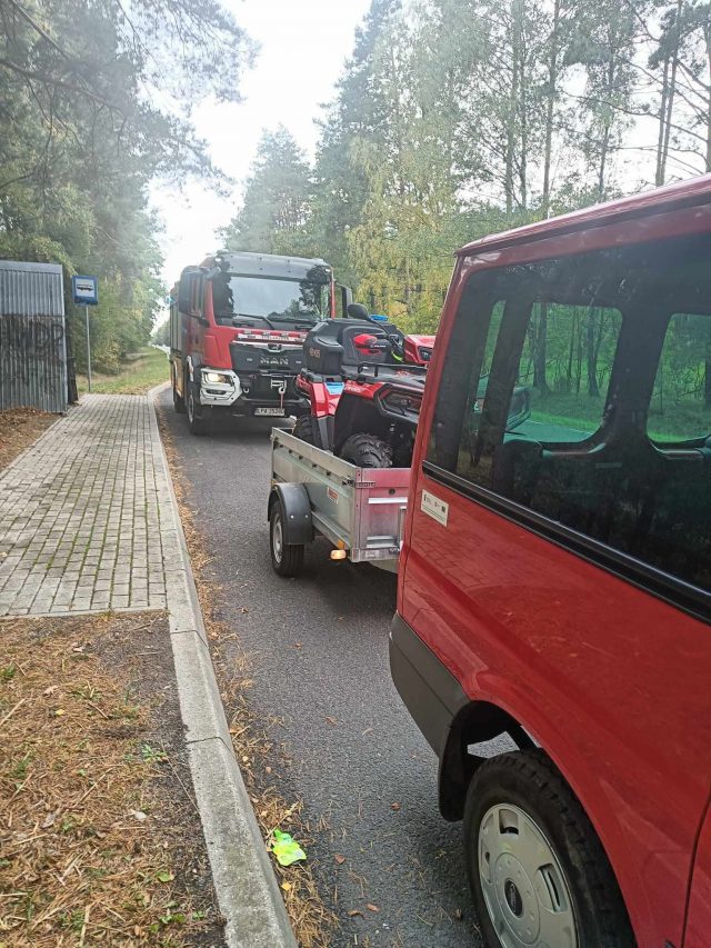 Poszła do lasu na grzyby, musiała wezwać służby ratunkowe. Na pomoc ruszyli ratownicy medyczni i strażacy (zdjęcia)