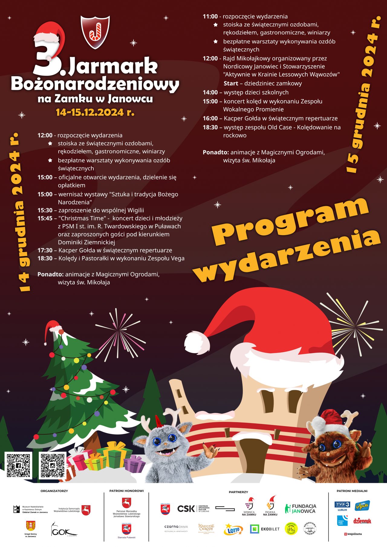 Zamek w Janowcu zaprasza na magiczny Jarmark Bożonarodzeniowy. Sprawdź program