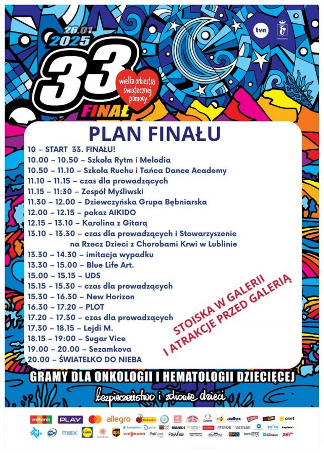 Finał WOŚP w galerii Olimp w Lublinie. Przedstawiamy, co się będzie działo