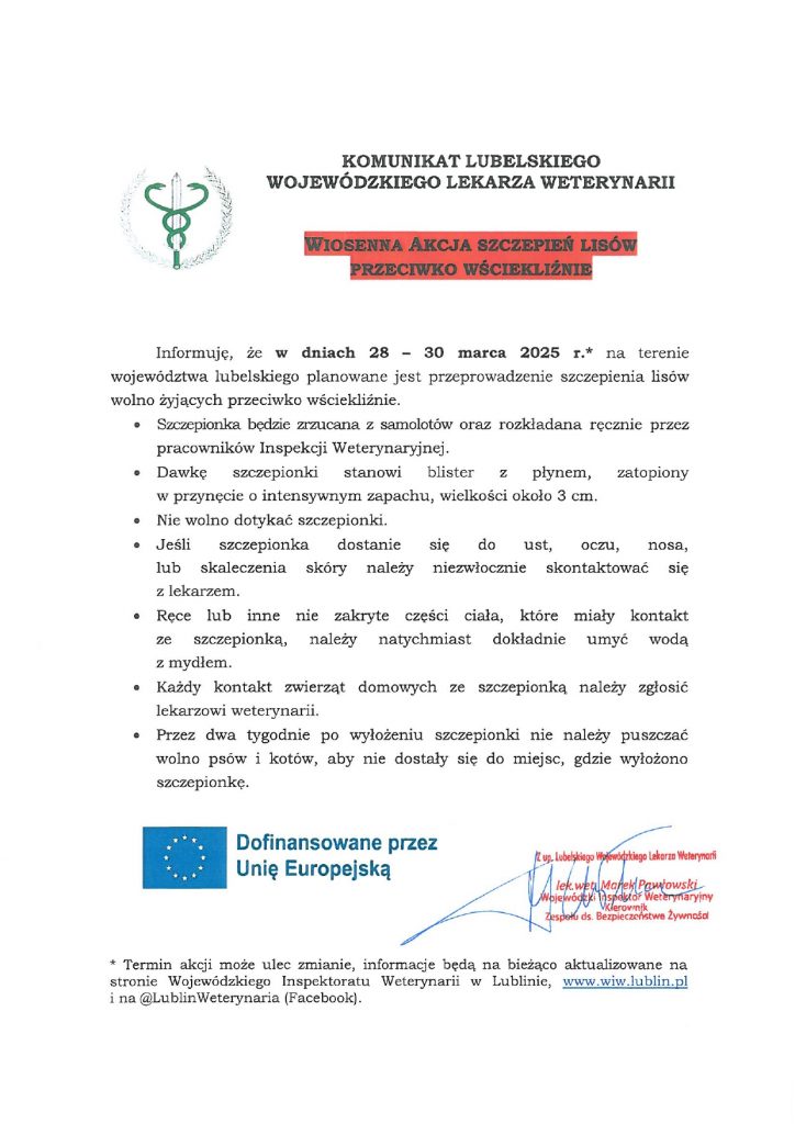 Ważny komunikat Lubelskiego Wojewódzkiego Lekarza Weterynarii. Chodzi o lisy