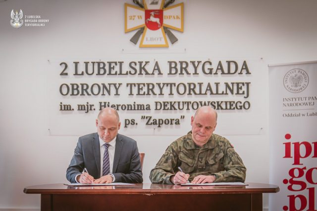 Lubelscy Terytorialsi i IPN podpisali porozumienie o współpracy (zdjęcia)