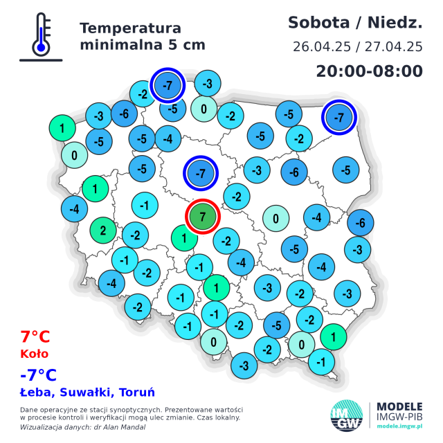 Duże spadki temperatury w woj. lubelskim. Lokalnie kilkanaście stopni na minusie!