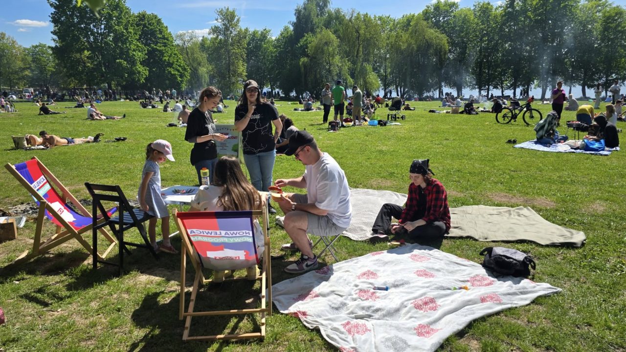Piknik nad Zalewem Zemborzyckim z okazji Święta Pracy. Całość zorganizowała Nowa Lewica (zdjęcia)