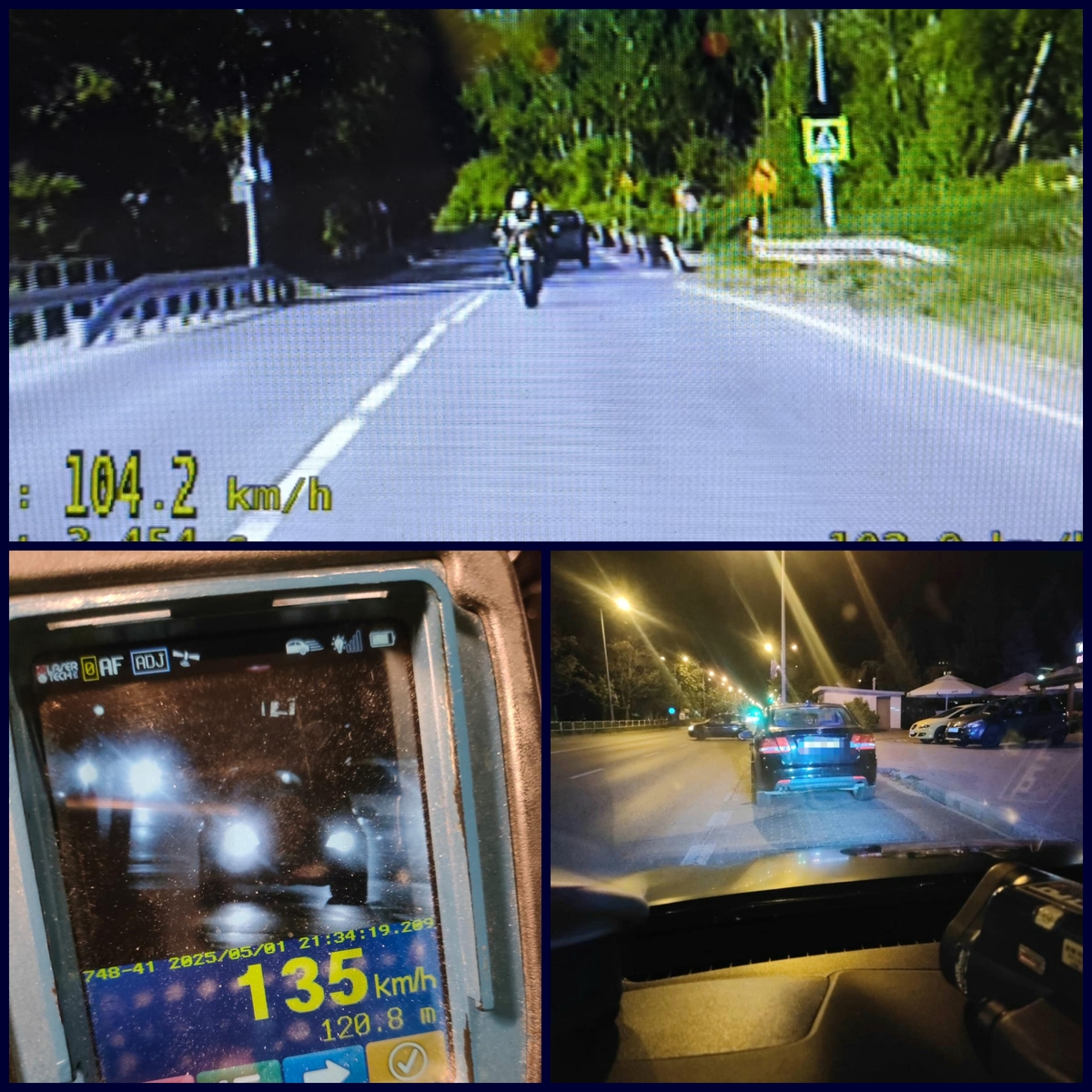 O tej porze nie spodziewał się policjantów. Pędził saabem przez miasto 135 km/h