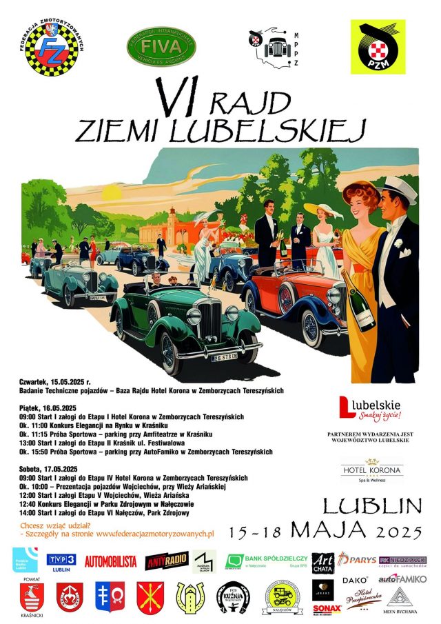 Zabytkowe auta wyjadą w liczącą 200 km trasę po Lubelszczyźnie. W piątek rusza Rajd Ziemi Lubelskiej