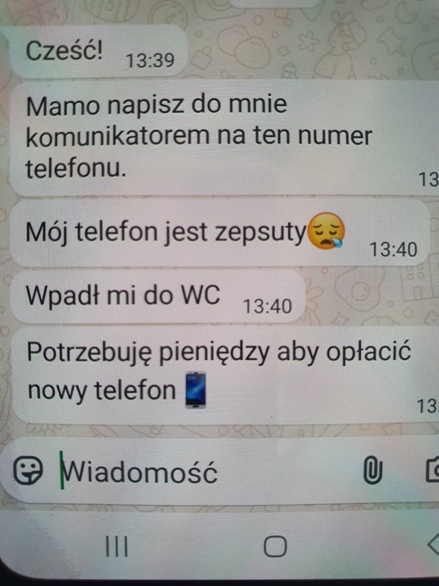 Podszyli się pod córkę i wyłudzili 6000 zł. Oszuści znów uderzają metodą na „uszkodzony telefon”
