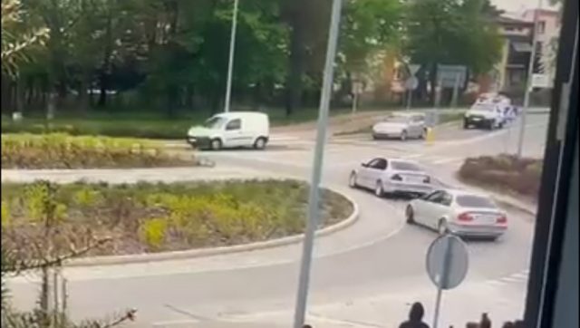 Kosztowny drift pod kamerą miejskiego monitoringu (wideo)