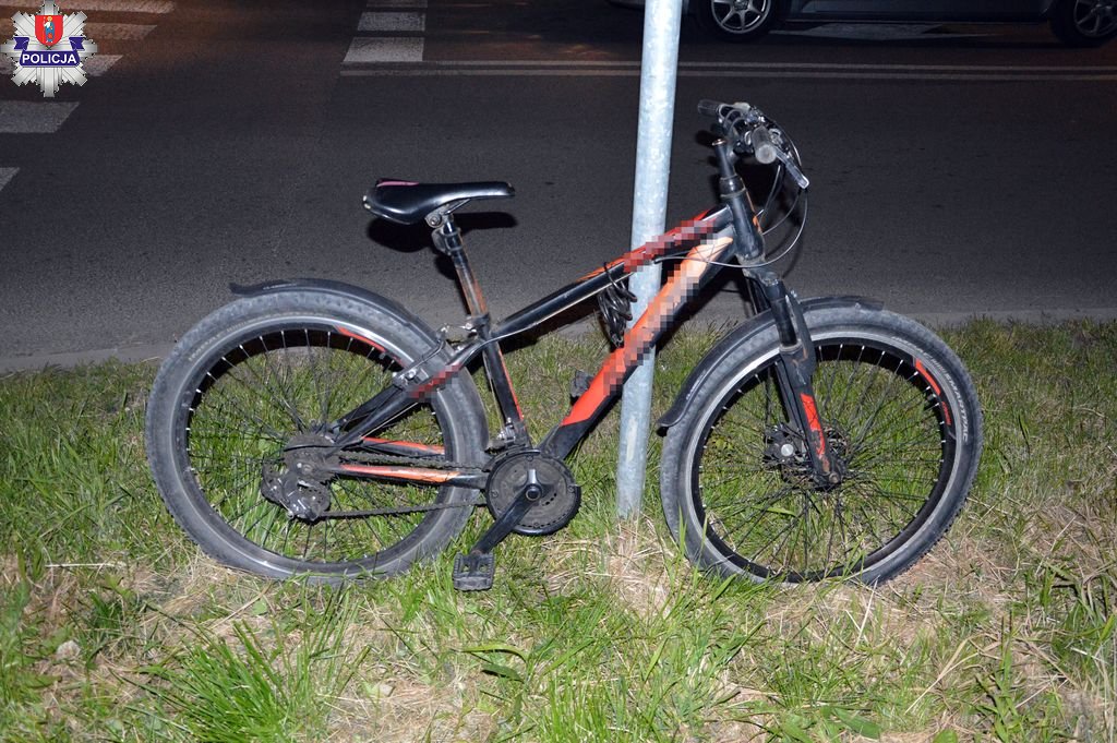 Potrącenie 14-letniego rowerzysty w Zamościu. Chłopiec trafił do szpitala (zdjęcia)