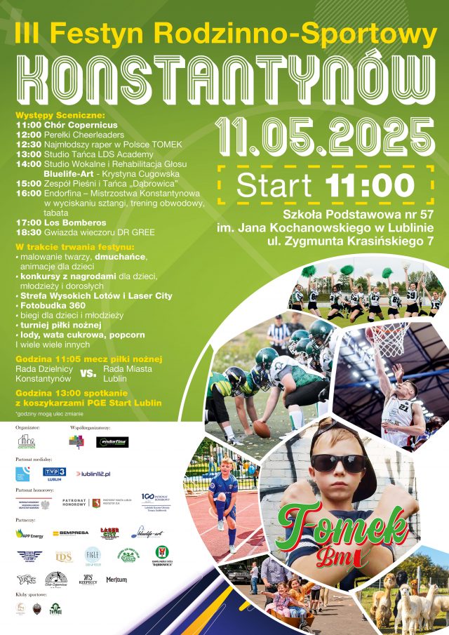 Radość, sport i integracja – Festyn Rodzinno-Sportowy w dzielnicy Konstantynów już w niedzielę